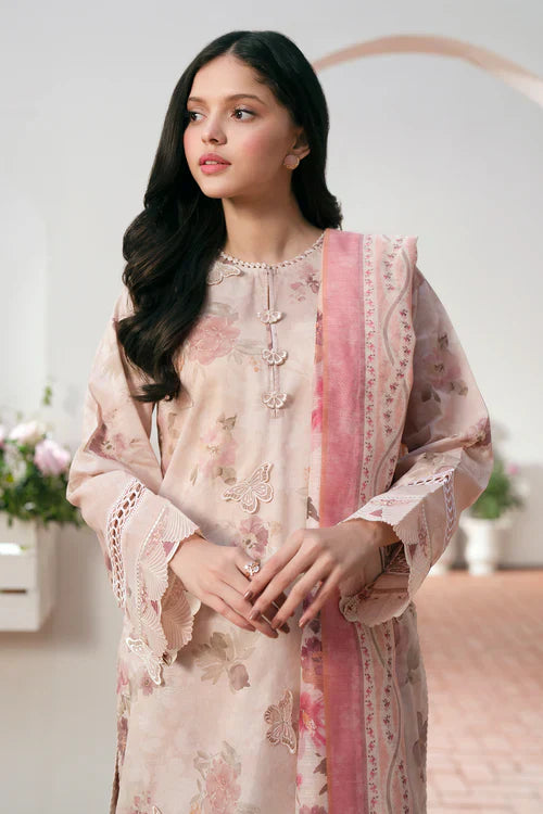 BAROQUE - 3PC Lawn Printed Shirt With Voile Printed Dupatta-790