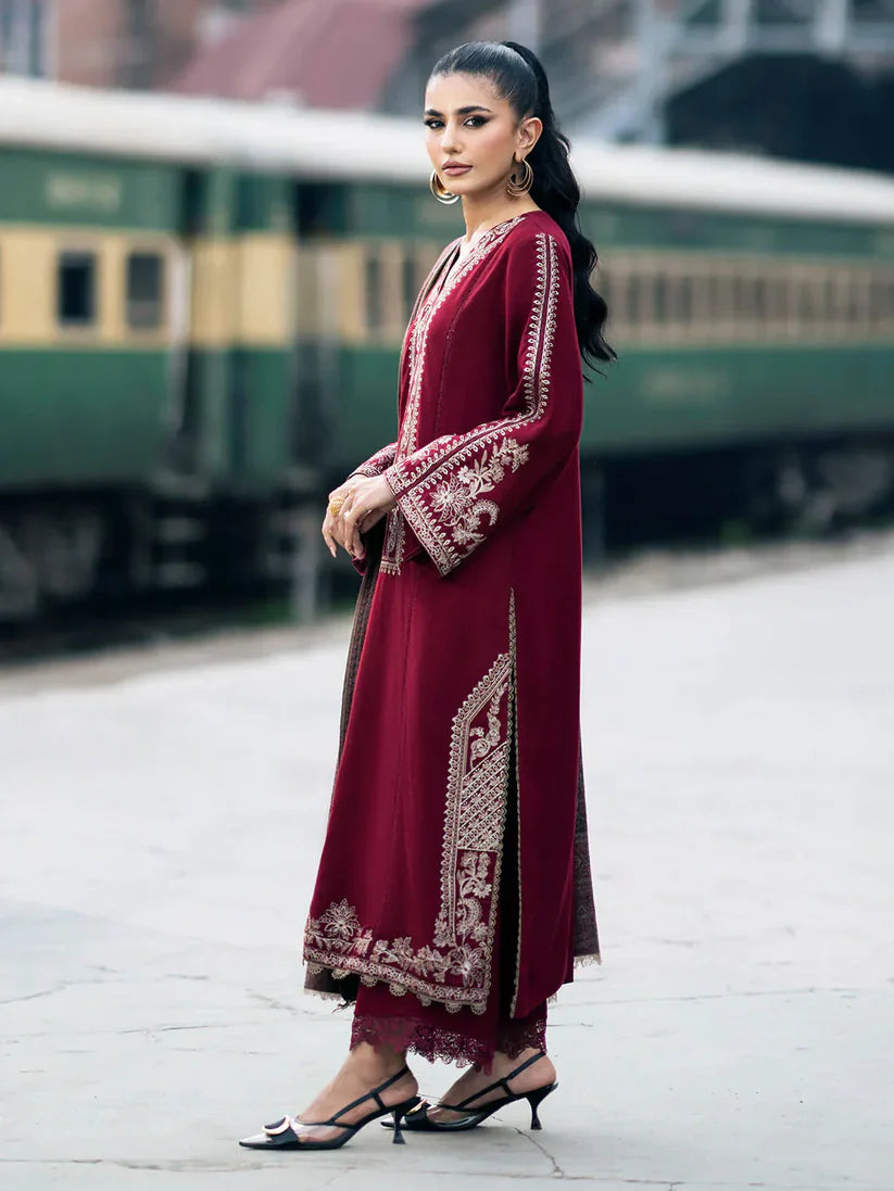 Lawn-3PC Embroidered Shirt with Digital Printed Jacquard Dupatta-1148