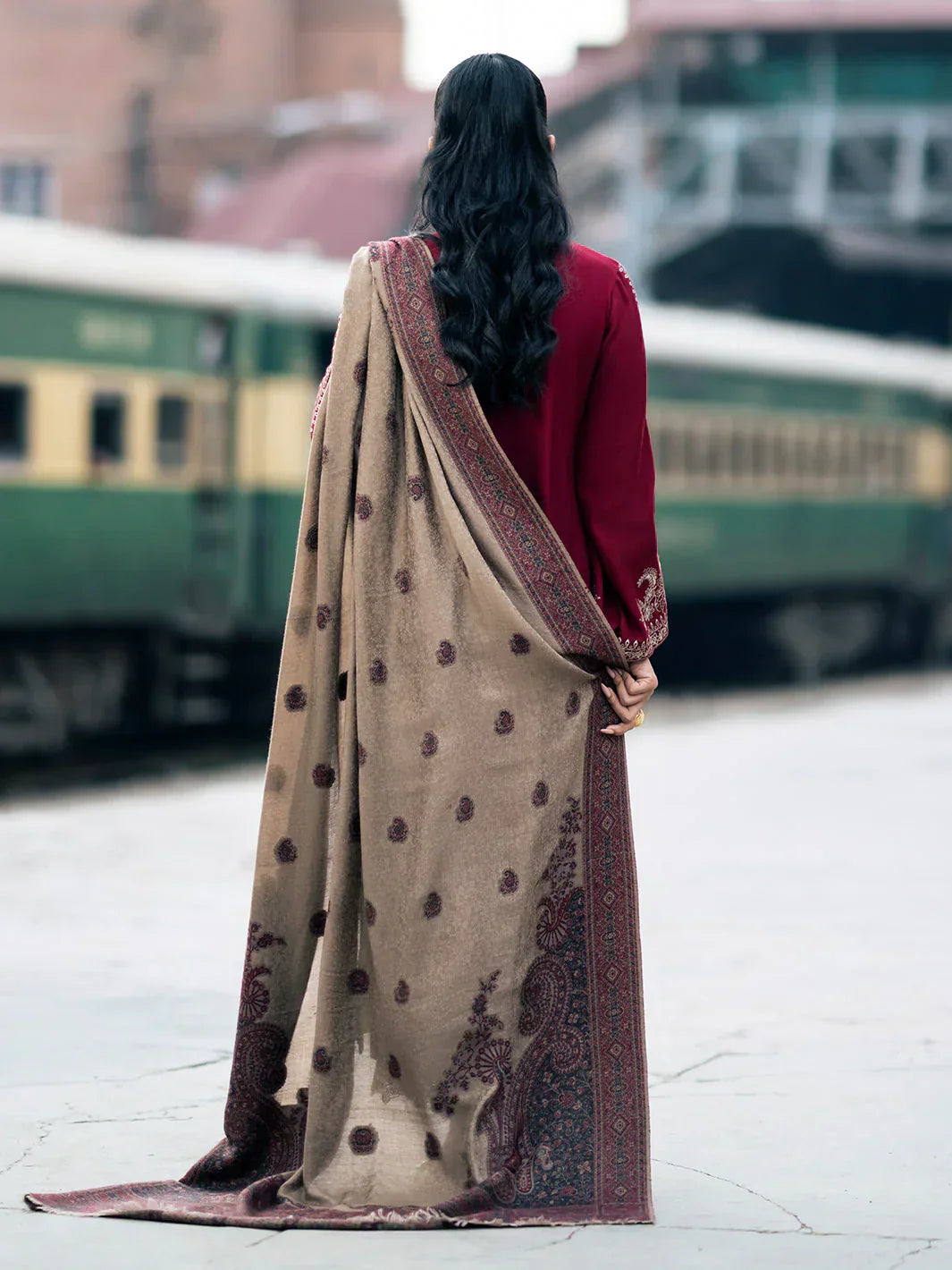 Lawn-3PC Embroidered Shirt with Digital Printed Jacquard Dupatta-1148
