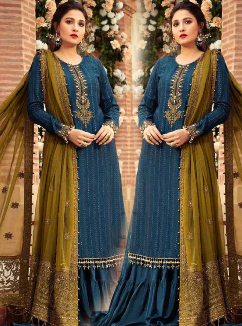 Linen 3PC Embroidered-983