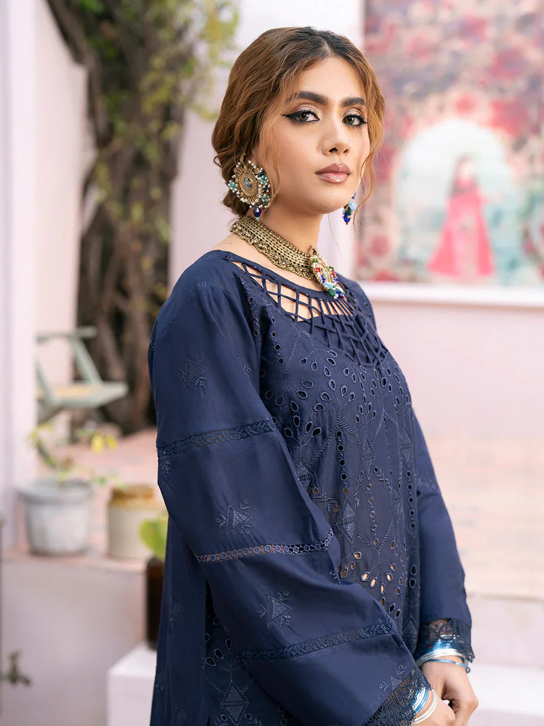Dhanak 3PC Embroidered BN - 118
