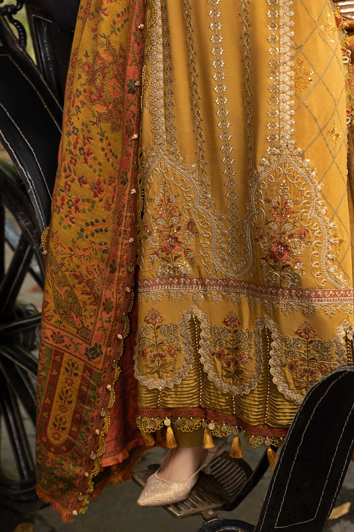 Maria B Dhanak 3PC Embroidered BN - 116