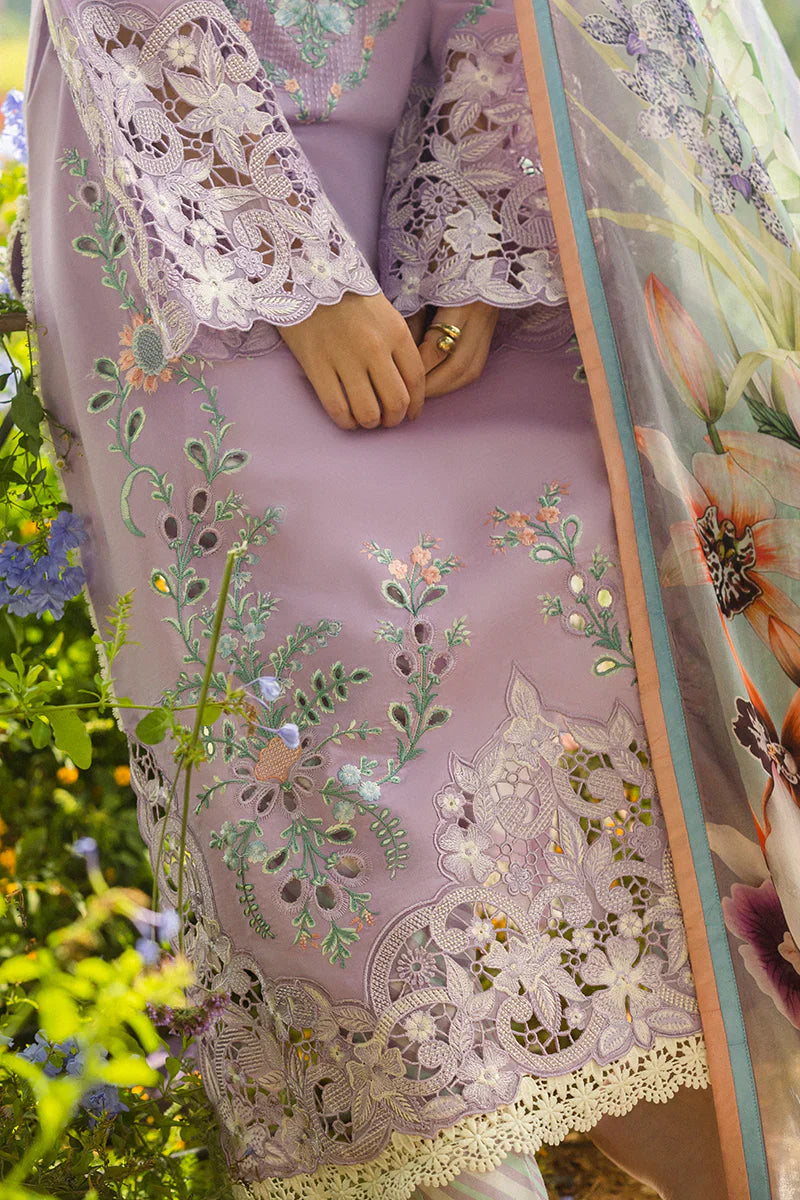 Lawn-3PC Embroidered Shirt with Digital Printed Jacquard Dupatta-1416