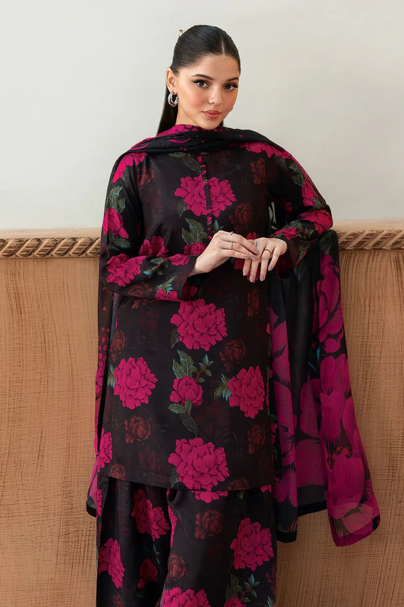 3PC KARANDI PRINTED SHIRT WITH KARANDI PRINTED DUAPTTA AND TROUSER -1711